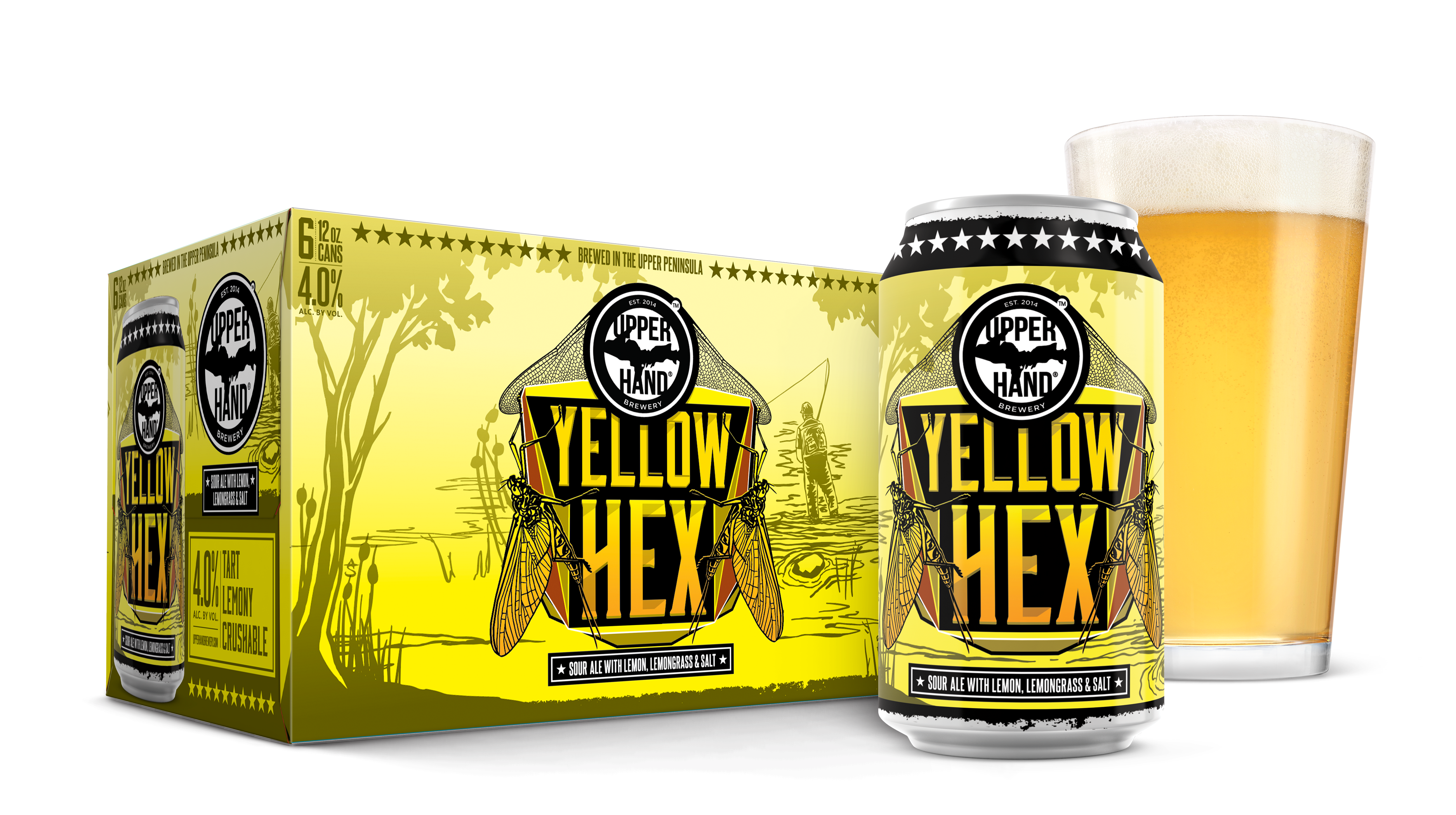 Yellow Hex Brand Rendering