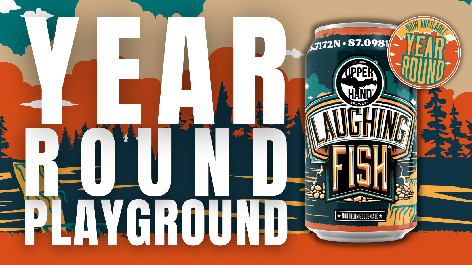 Year Round Playground Billboard for our Laughing Fish Golden Ale