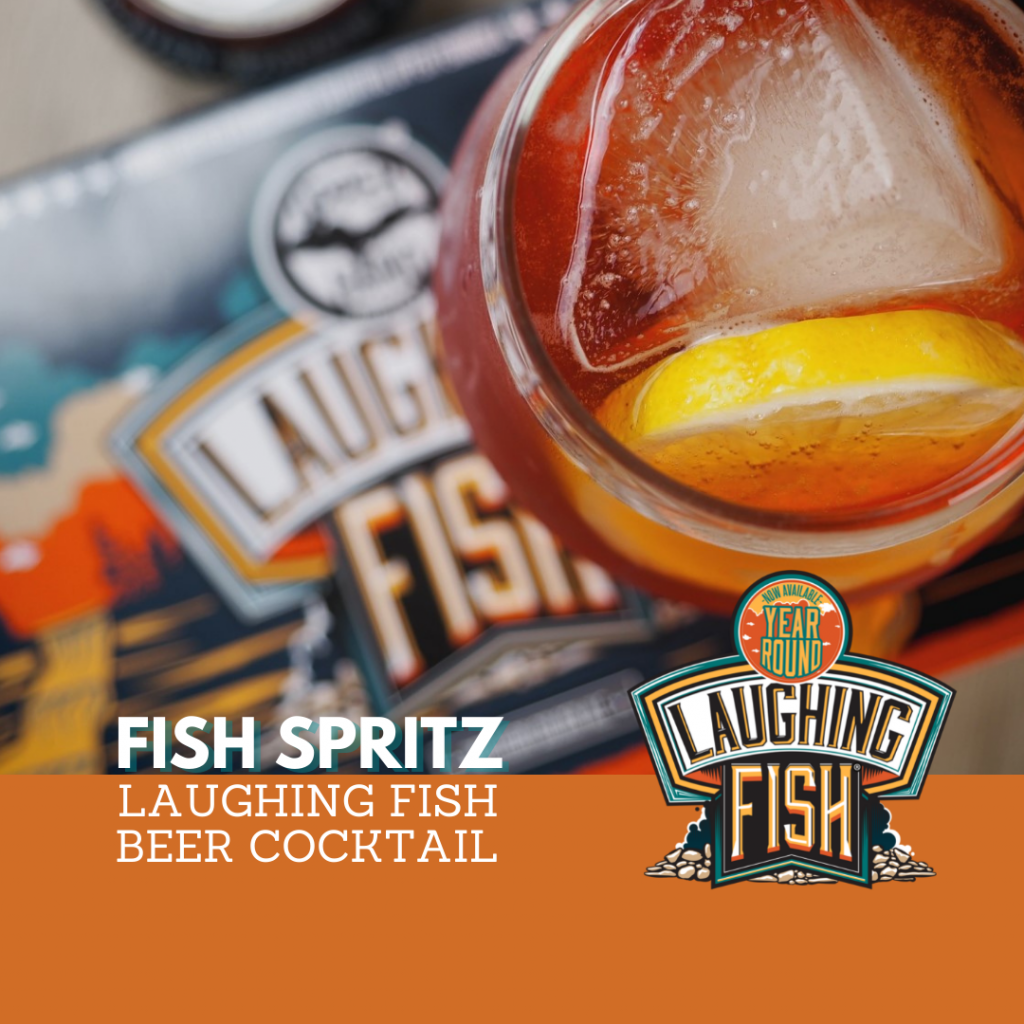 Fish spritz beer cocktail