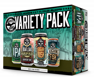 A rendering of a pack of the 2024 Upper hand variety pack